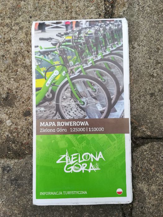 Mapa rowerowa Zielona Góra zielonogórski rower miejski