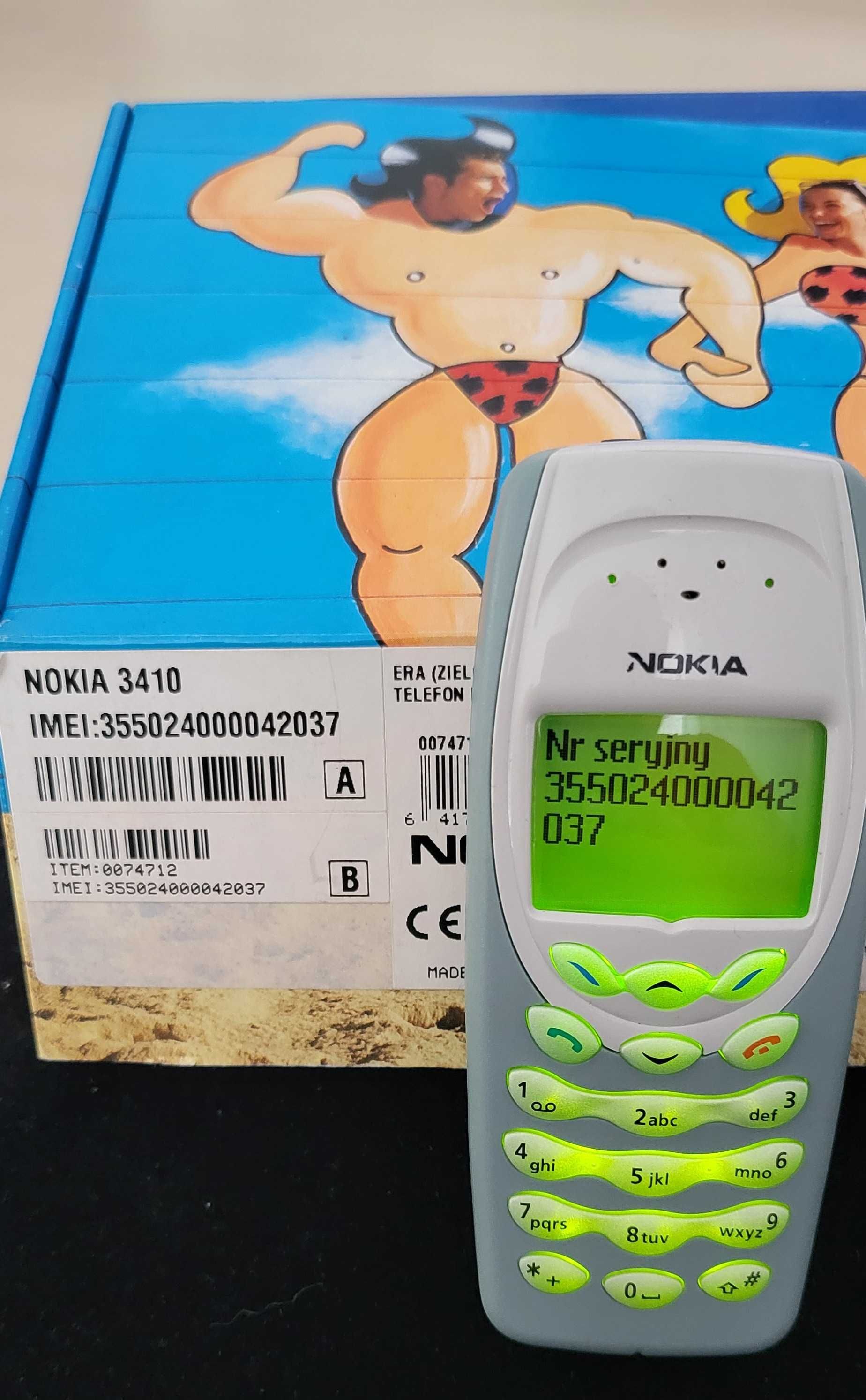 Kolekcjonerska Nokia 3410*Komplet*Polski*Pudełko*Bez Sim-lock'a 3310