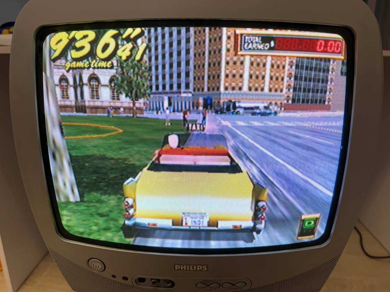 Sega Dreamcast с эмулятором привода GDEMU и модом на питание 12в