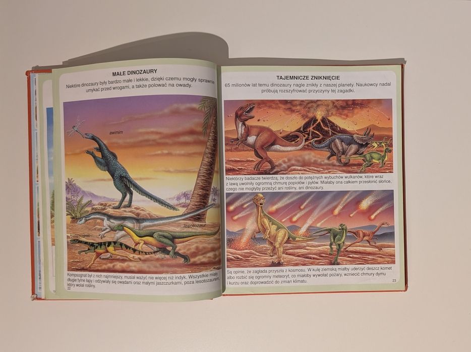 Świat w obrazkach Dinozaury i prehistoria książka dla dzieci