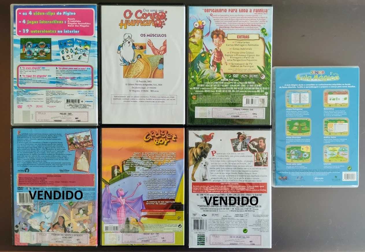 Filmes dvd originais com capa banda desenhada infantil