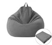 2 capas para Puff, cor cinza, tamanho M