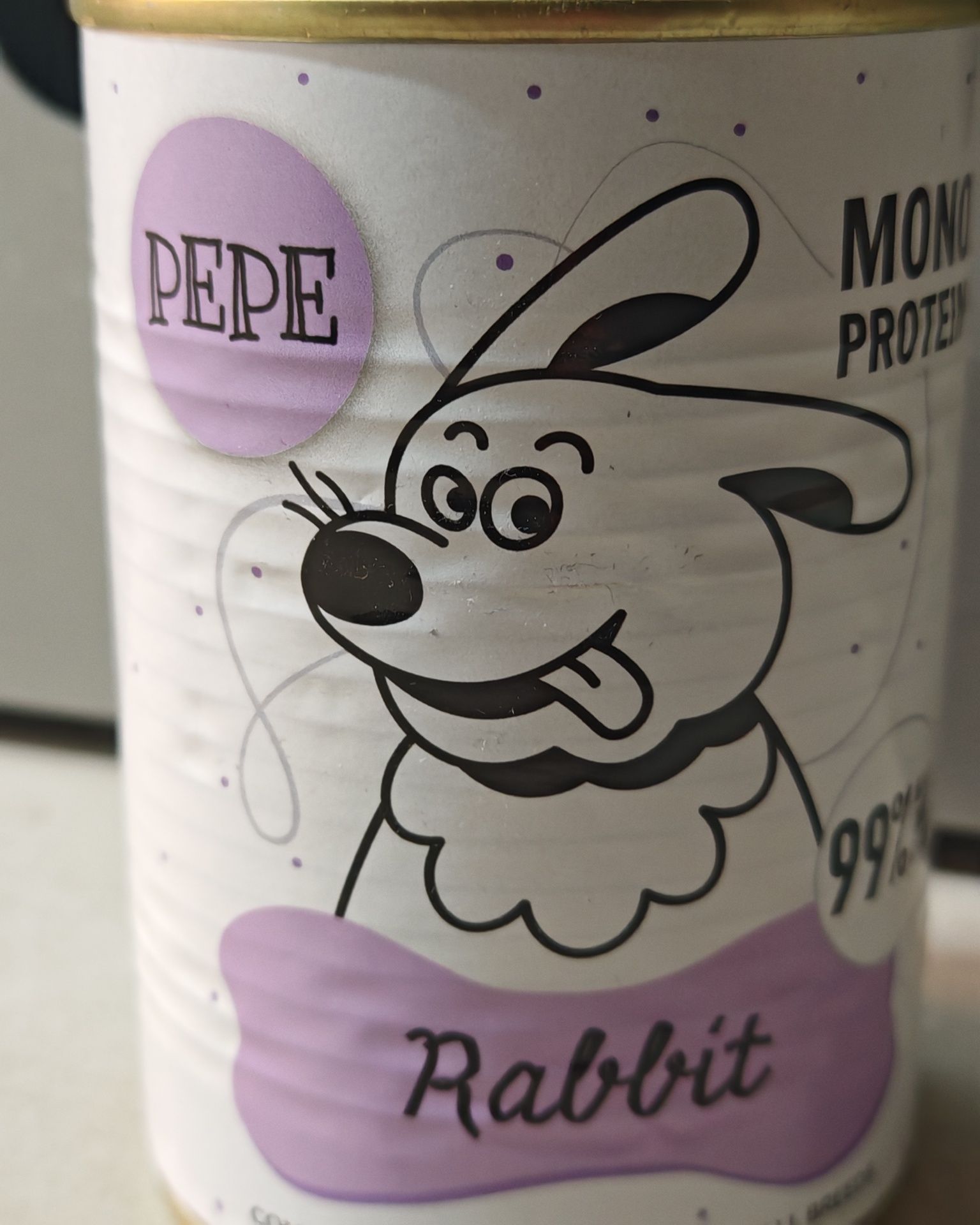 Mokra karma monoproteinowa dla psa z królikiem firmy PEPE