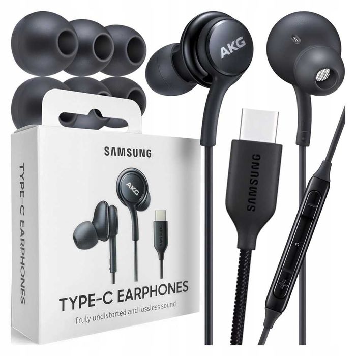 Słuchawki Przewodowe  Dokanałowe Samsung By AKG USB-C Czarne