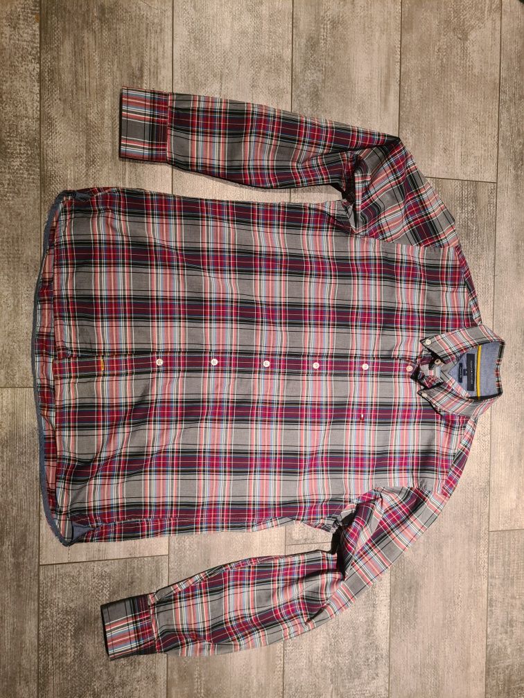 Koszula Tommy Hilfiger roz. M kratka w kratę