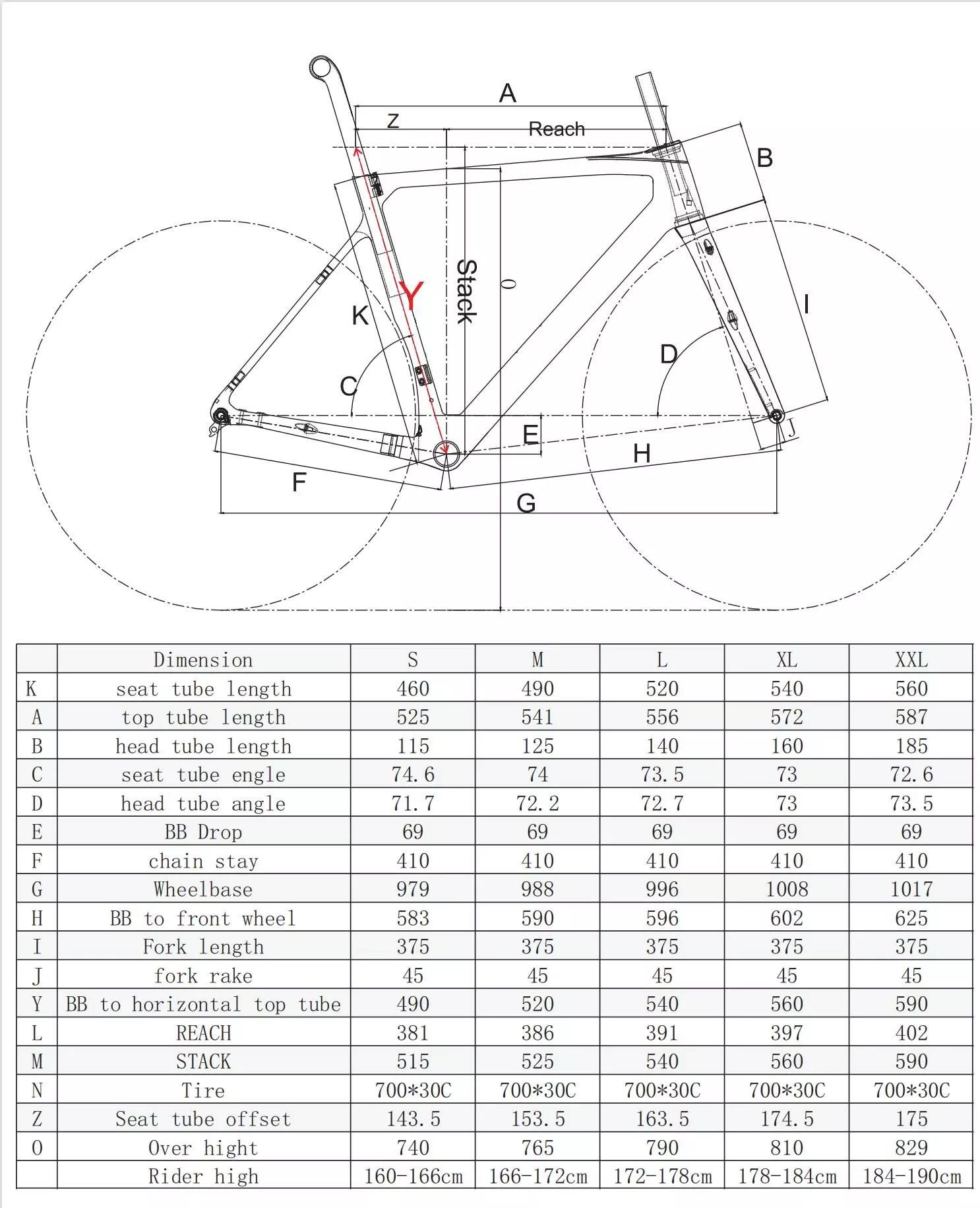 Rama szosowa KONWA bike carbon PREMIUM wszystkie rozmiary
