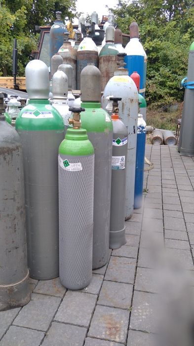 Gazy techniczne butle wymiana gazy techniczne tlen acetylen argon mix