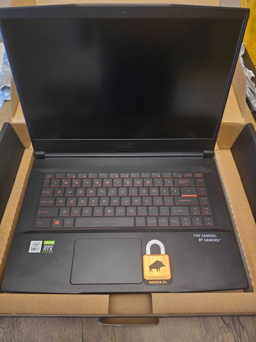 Laptop MSI GF65 i7-10750H/16GB/512 RTX3060 ekran 144Hz