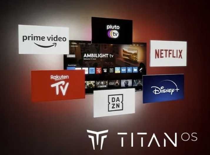 Telewizor Philips 55PUS8919: LED 4K 144 Hz Titan OS Ambilight x3, Wifi