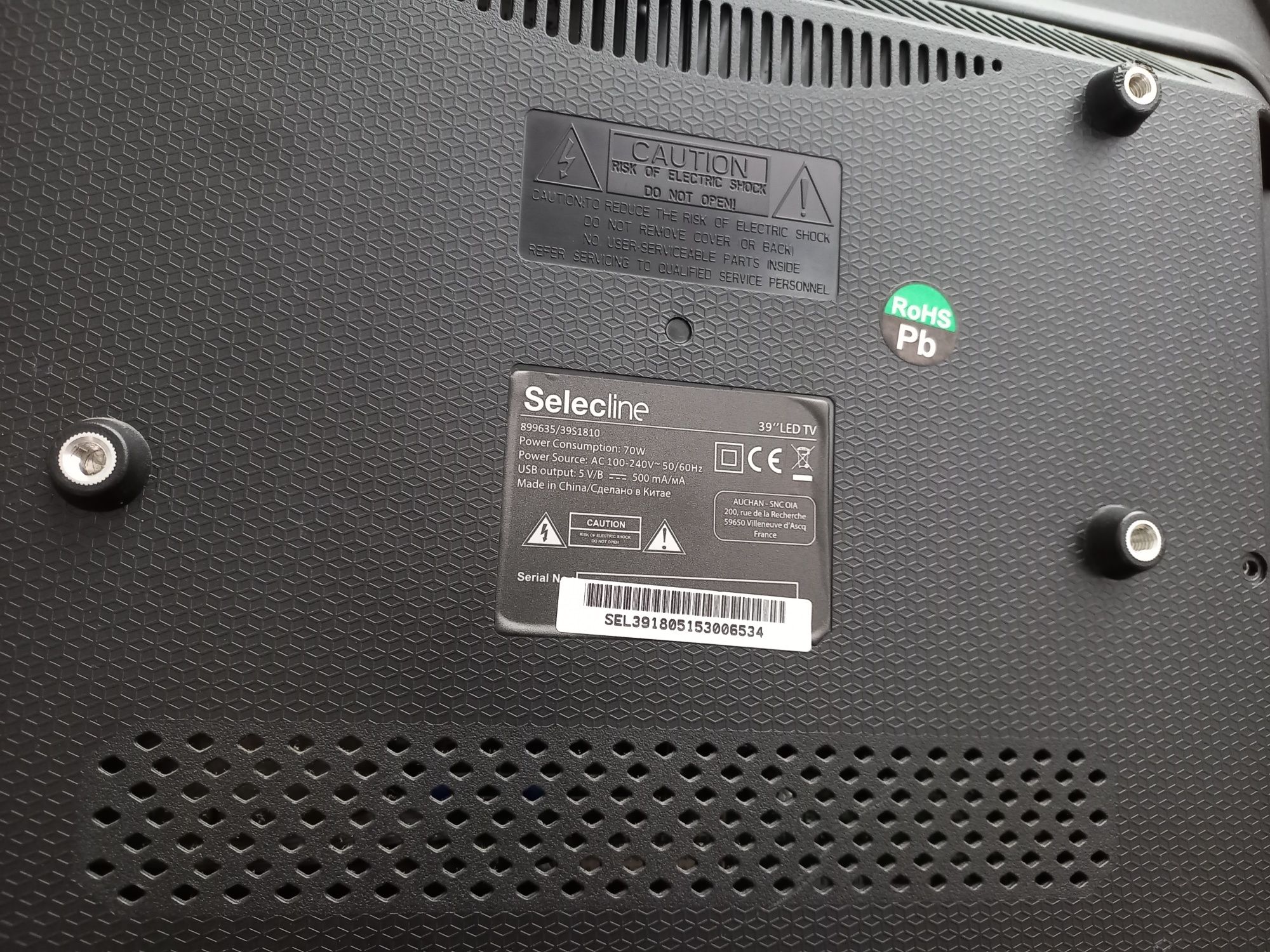 Tv selecline para peças  ecra partido