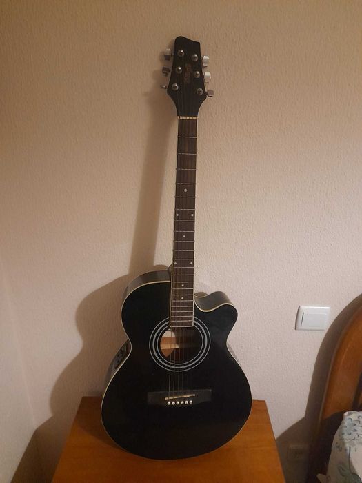 Guitarra Stagg sa20 acustica/semielétrica 38 preta