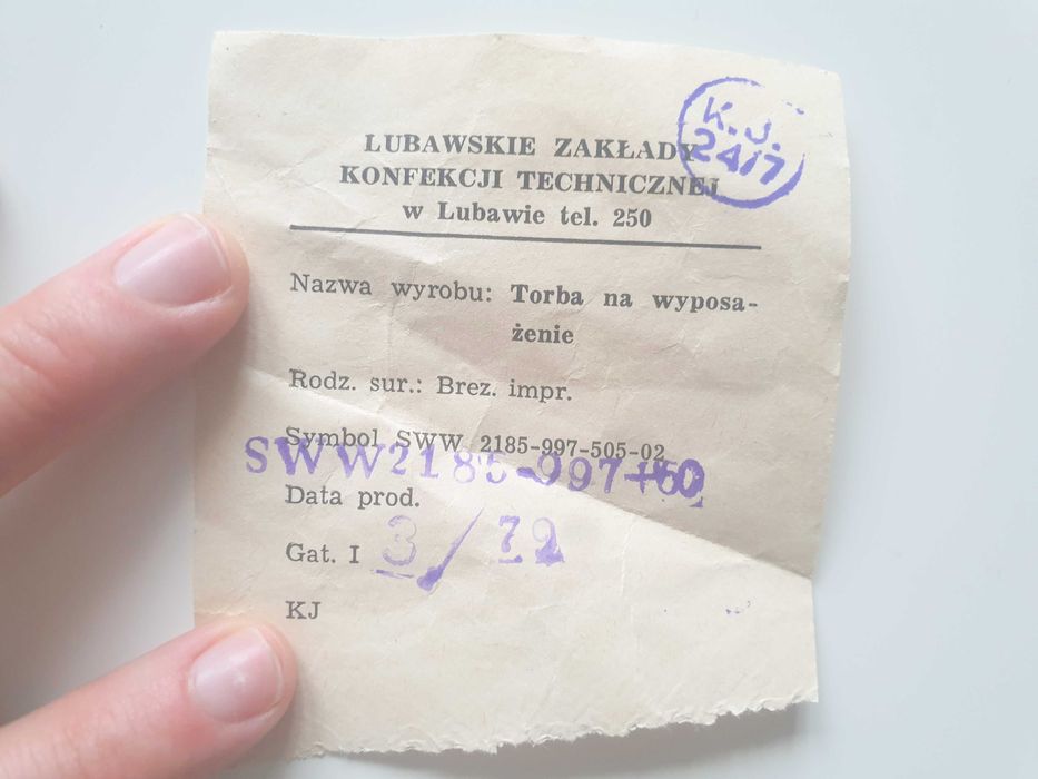Plecak Chlebak Torba na wyposażenie OKAZJA