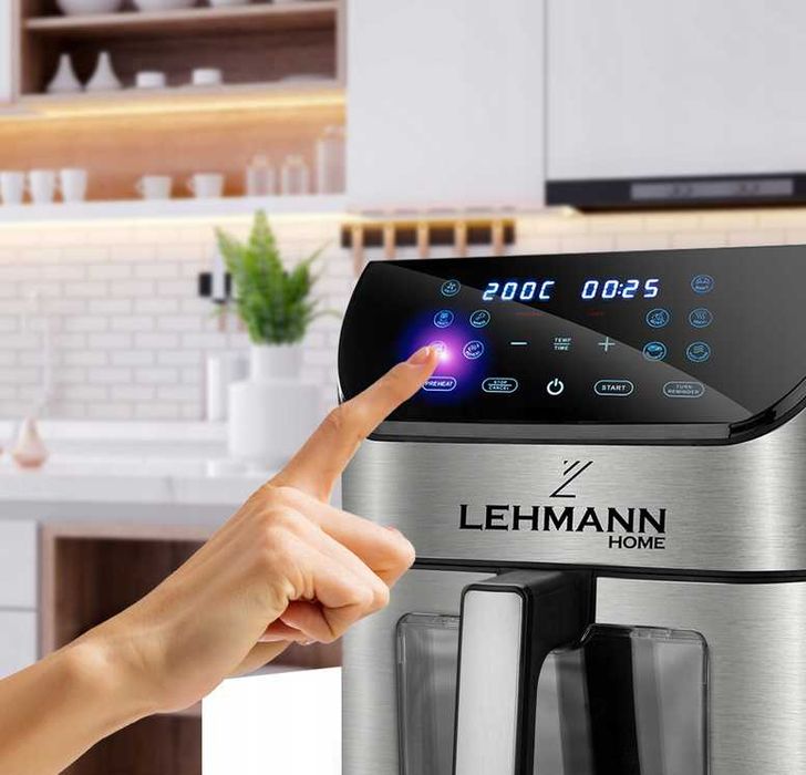 Frytkownica BEZTŁUSZCZOWA 1800W AIR FRYER 8L  12 programów nowa