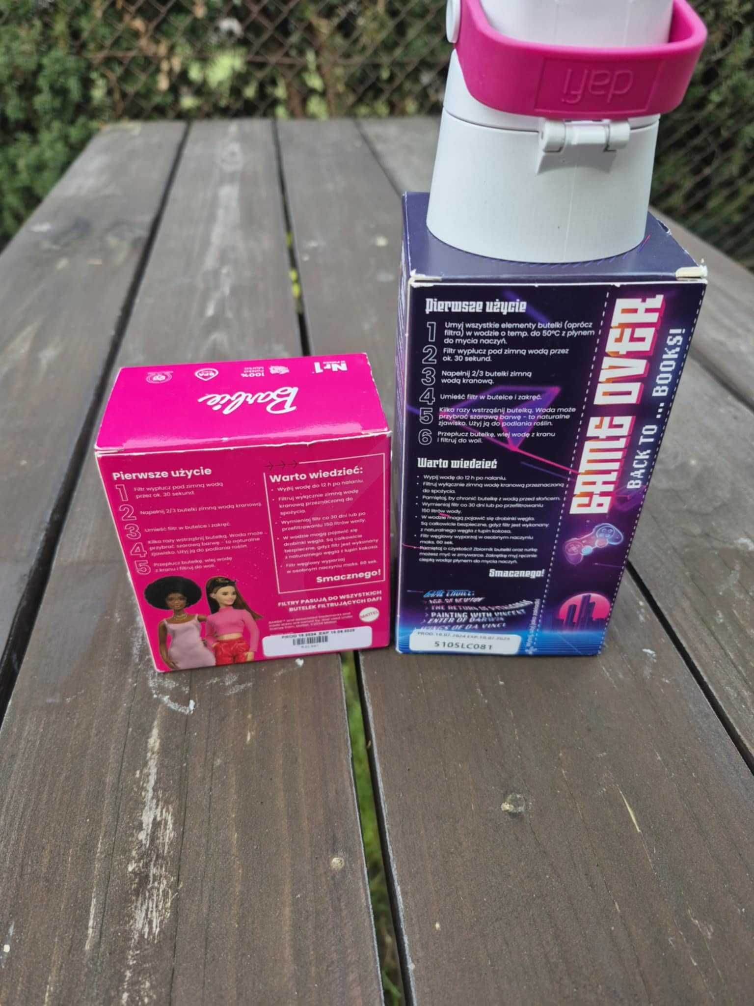Dafi fit mania butelka filtrująca wodę zestaw filtrów nowa 0,5l