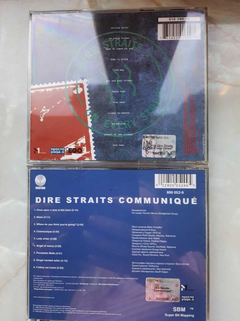 CD диск фирменный оригинал dire straits communique , on every street