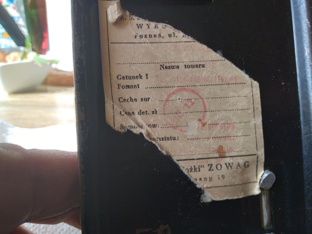 Stary antyczny zszywacz papieru Vintage Prl