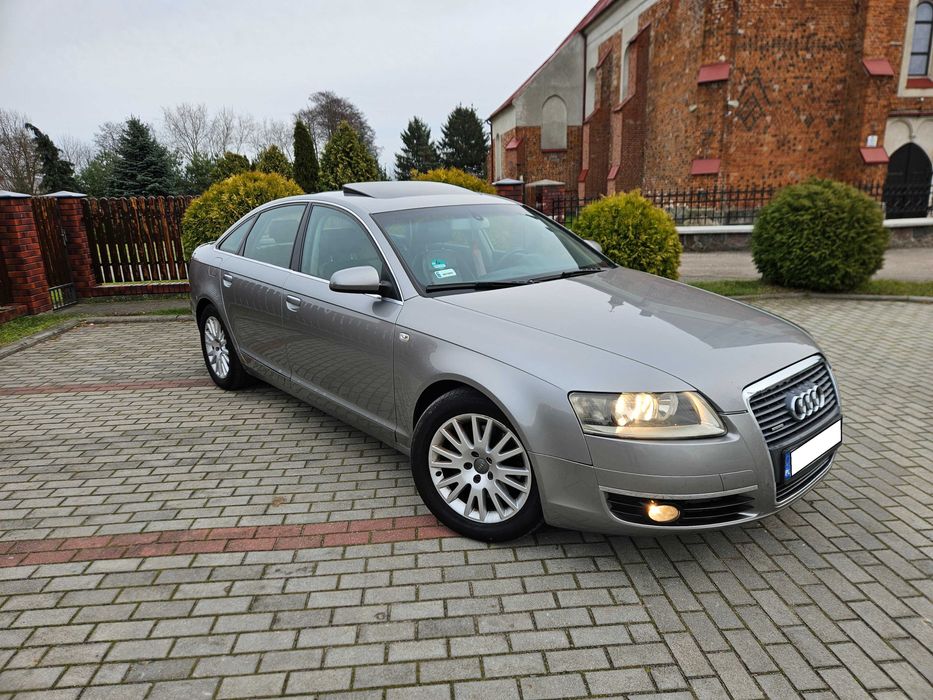 Audi A6 C6 - 2005r. - 3.0 TDI 211Km Quattro - Skóry - Szyber - Alu