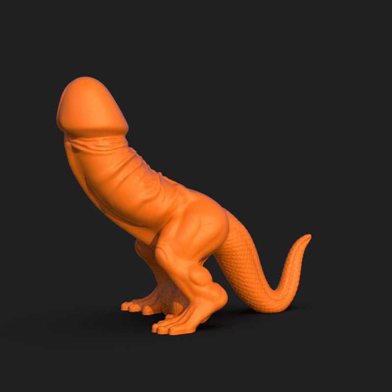 Dinossauro Bípede Peculiar 3D | Presente Divertido Adulto