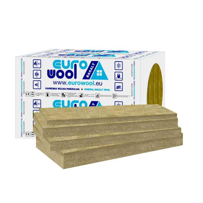 Eurowool wełna skalna fasadowa lambda 0,034 10 cm, elewacyjna