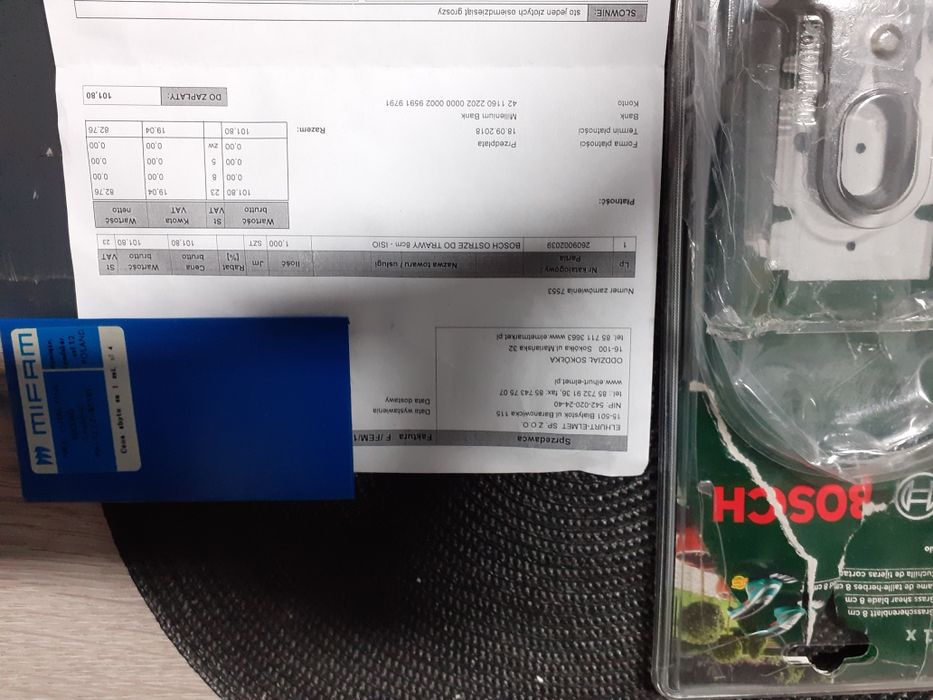 Noże zamienne do recznej podkaszarki Boscha