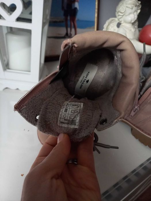 Ocieplane trapery kozaczki wkladka 17 cm