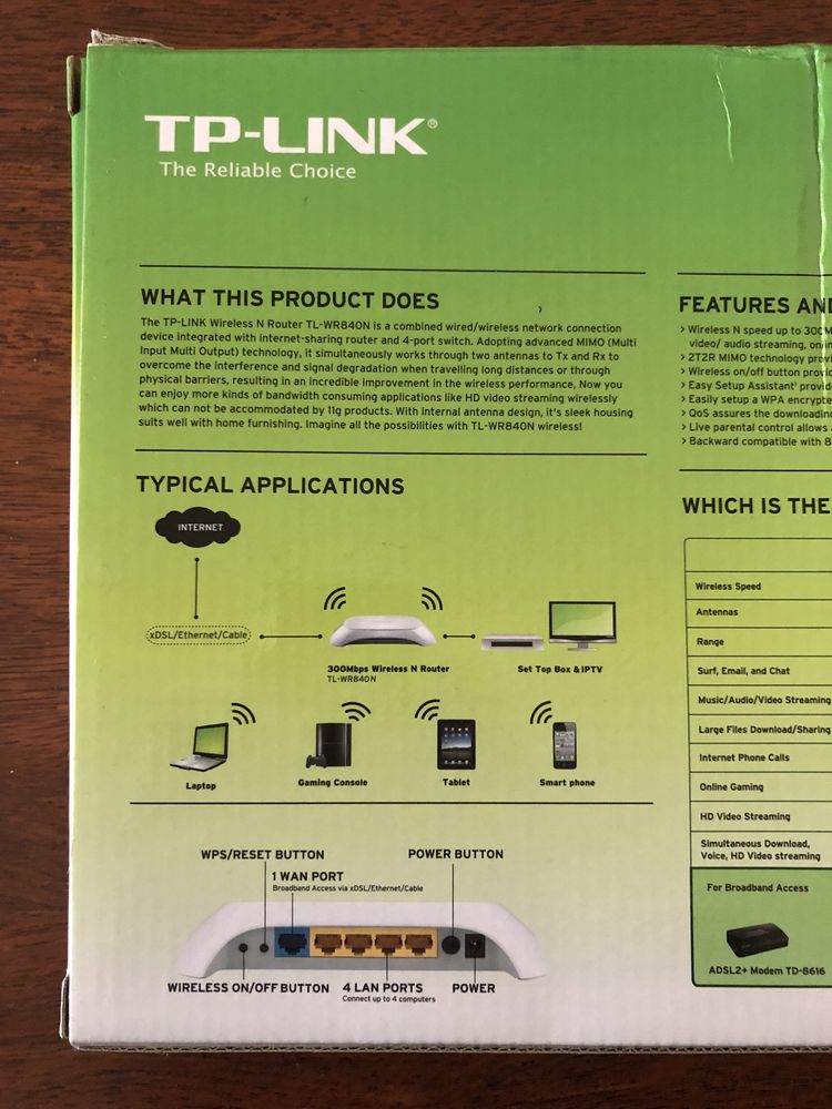 Router TP-LINK TL-WR840N