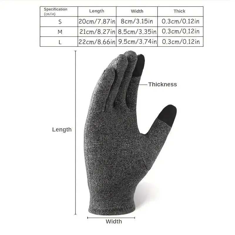 Nowe termiczne rękawiczki sportowe kompresyjne.