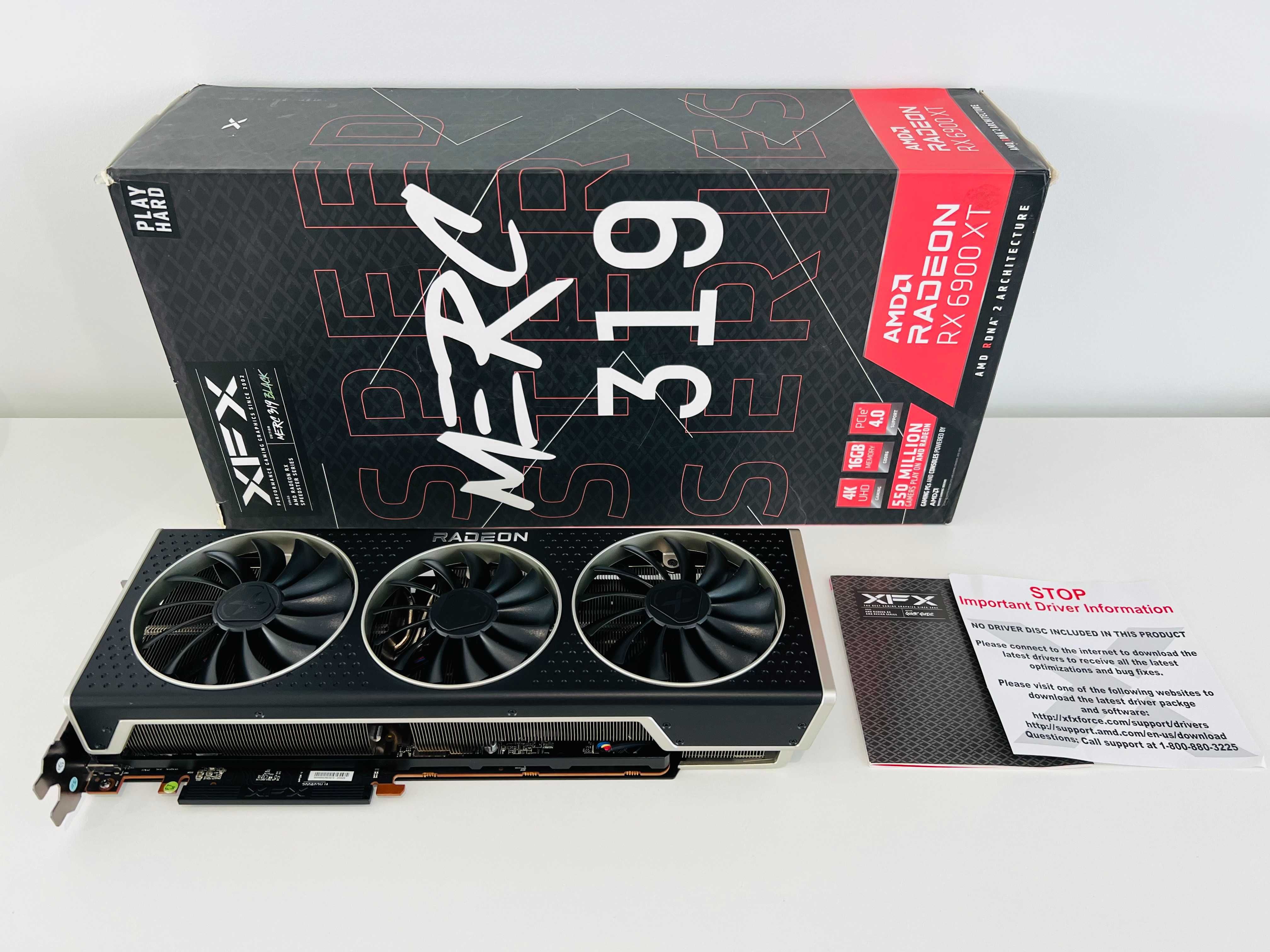 Placa Gráfica RX 6900 XT XFX Speedster MERC 319 AMD Black – 16GB GDDR6