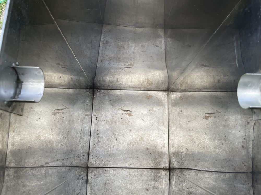 Caixa de  inox para borras de cafe , Grande capacidade.