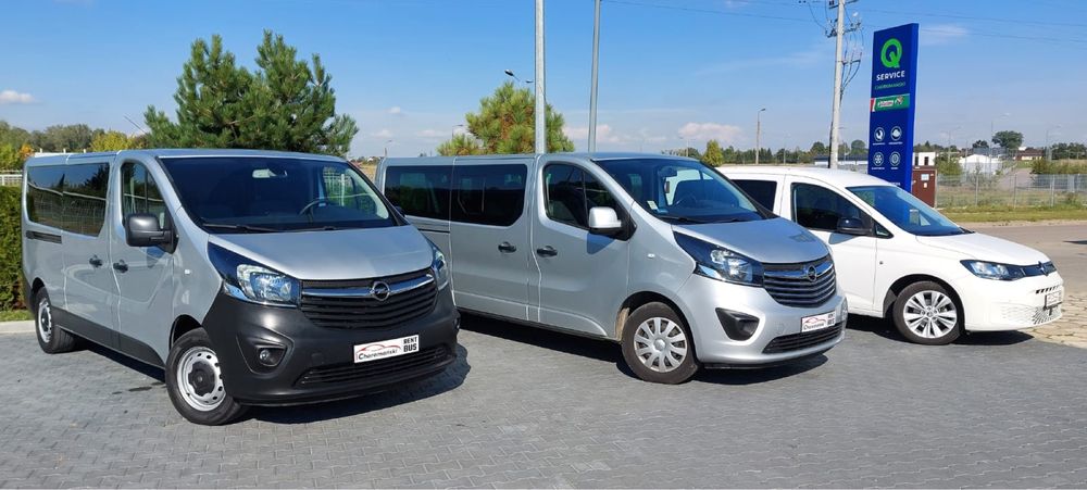 Wynajem busa osobowego 9 osób Vivaro Trafic