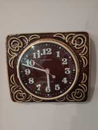 Piękny zegar ścienny ceramiczny Kienzle Germany sygnowany