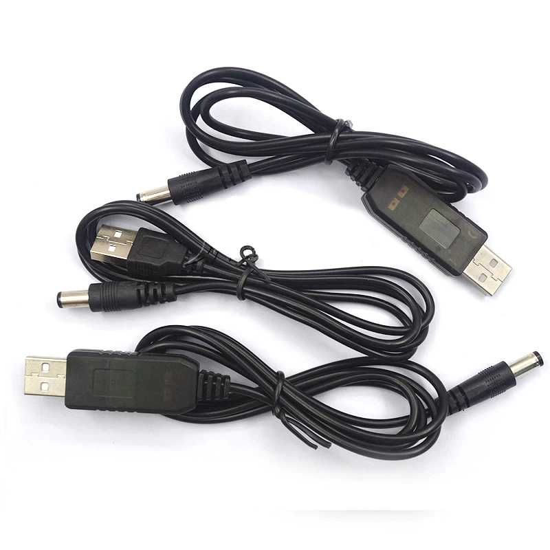 Підвищуючий перехідник кабель для роутера USB 5V на 9V 12V DC 5.5х2.1