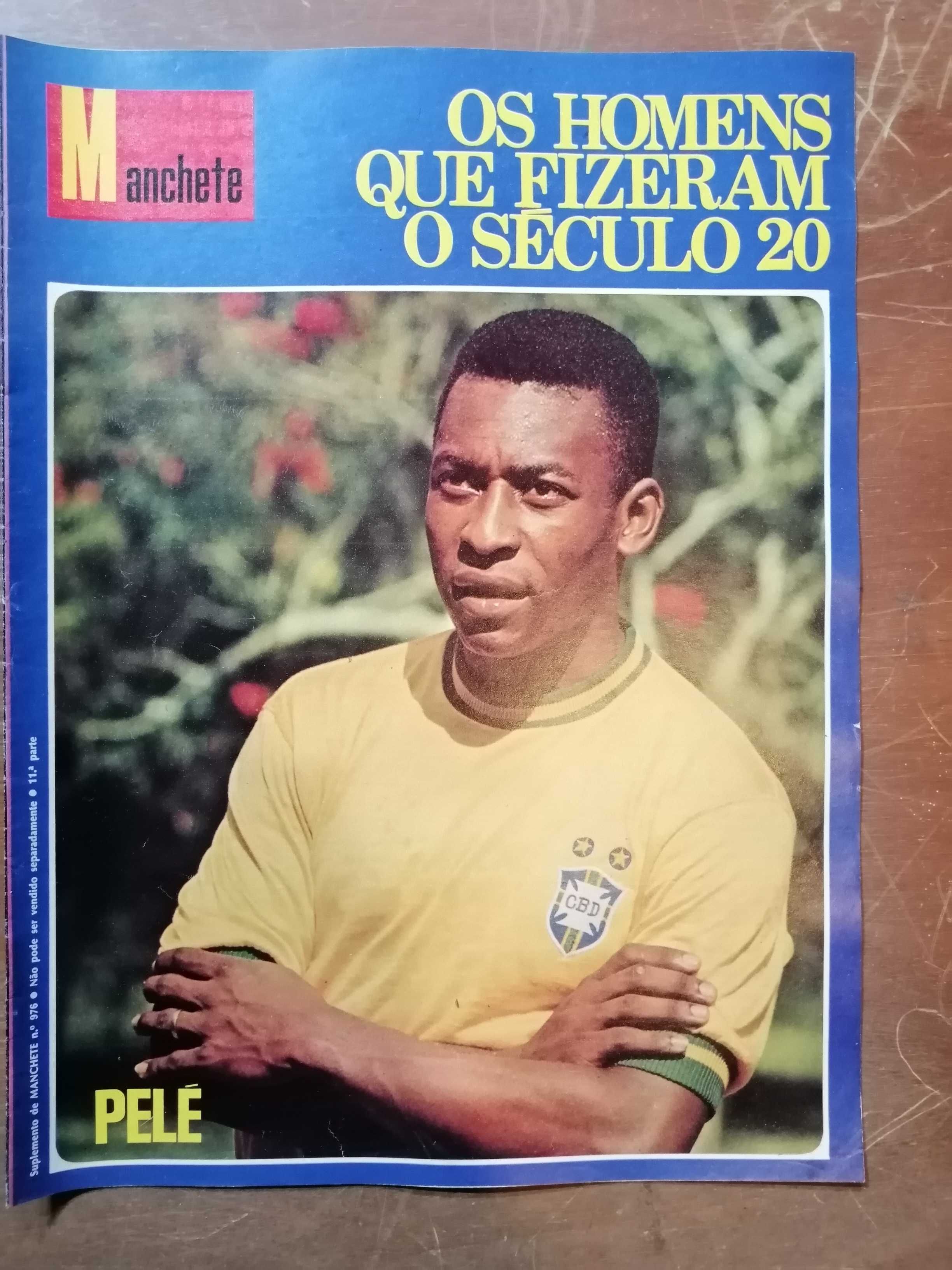 Futebol México 1970 - Copa do mundo - toalha e revistas com Pélé