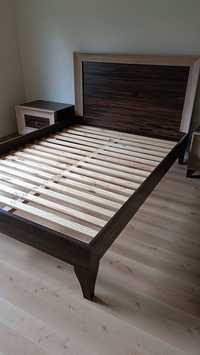 Łóżko, 140x200 cm, plus dwie szafki nocne