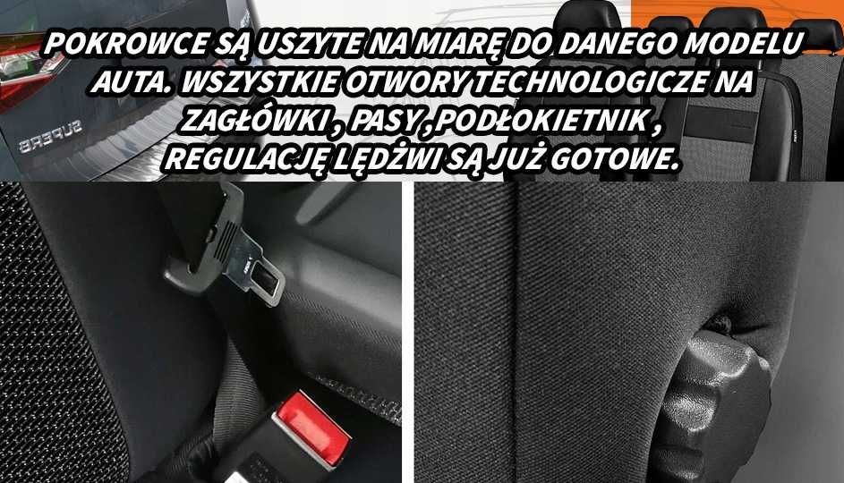 Pokrowce samochodowe na fotele FORD TRANSIT CUSTOM od 2012 do 2024 bus