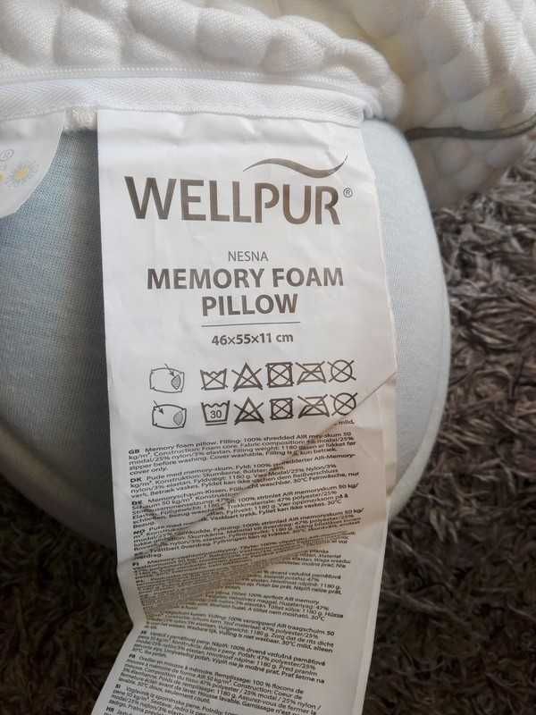 poduszka wellpur memory foam pillow