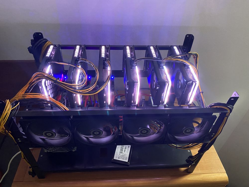 Koparka kryptowalut 6x RTX 3060ti/magazyn energii