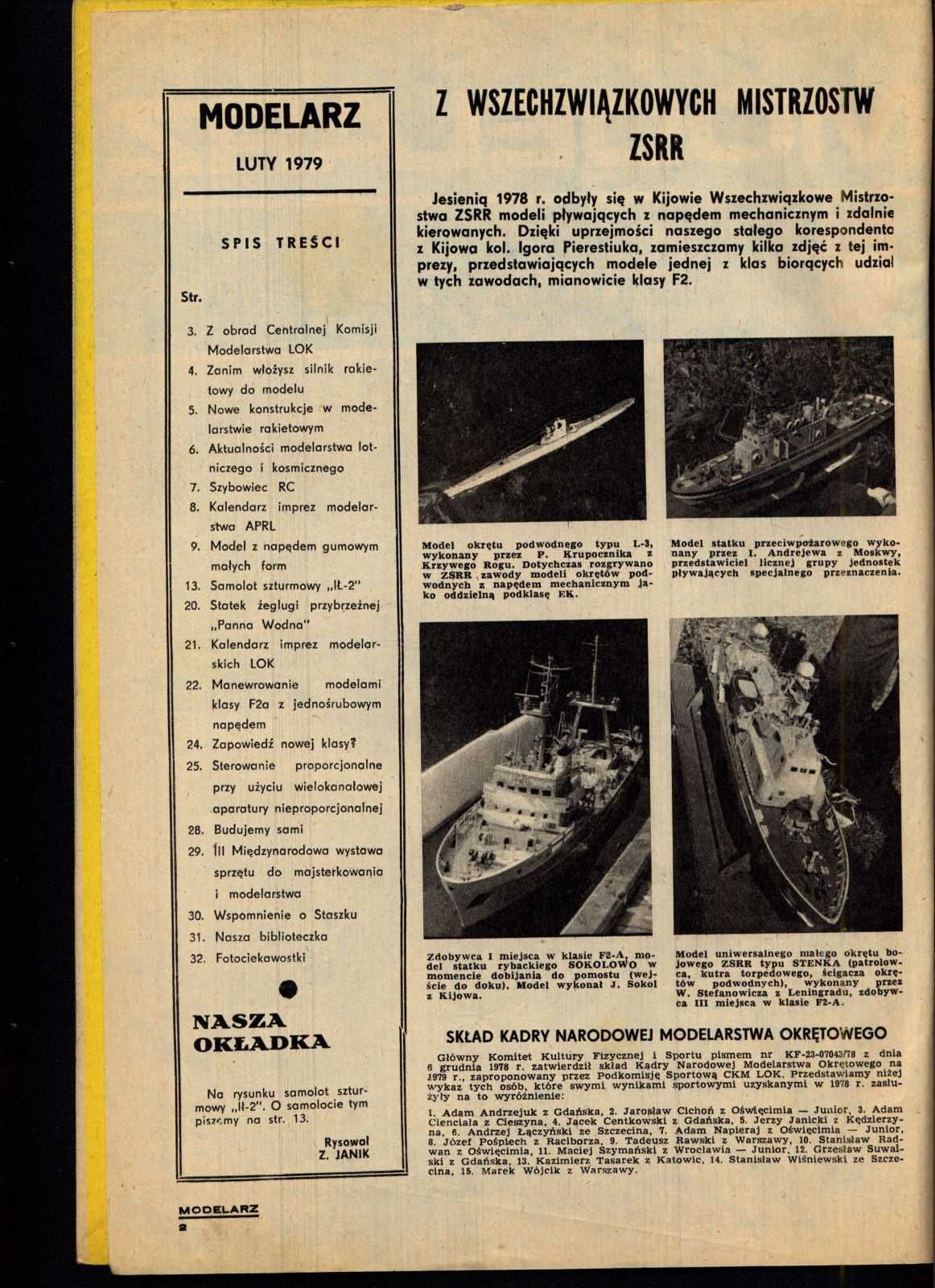 MODELARZ 1979.02 + spis treści rocznika