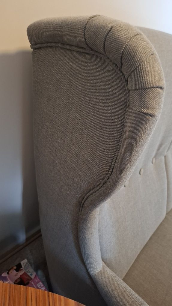 Sofa 3-osobowa Strandmon, Ciemnoszary Nordvalla (z IKEA)