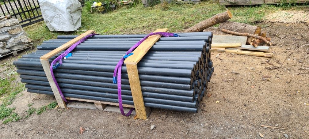 Solidne słupki pod siatkę – tylko 50 zł/szt. z rury fi 63,5x3,6