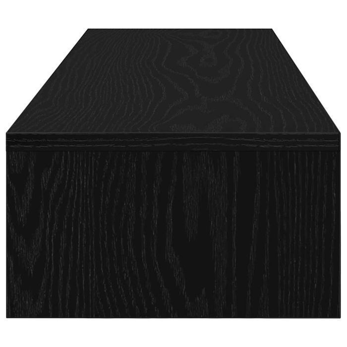 Vidaxl Podstawka Pod Monitor, Z Szufladami, Czarny Dąb, 100X27X15 Cm