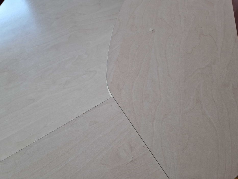 Tanie duże biurko dla nastolatka / biurowe narożne jasne -  buk