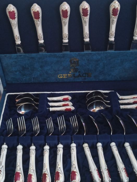 Komplet sztućce Gerlach porcelana Ćmielów 24szt.