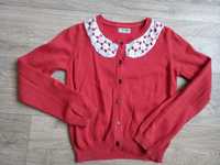 Sweterek 128 czerwony