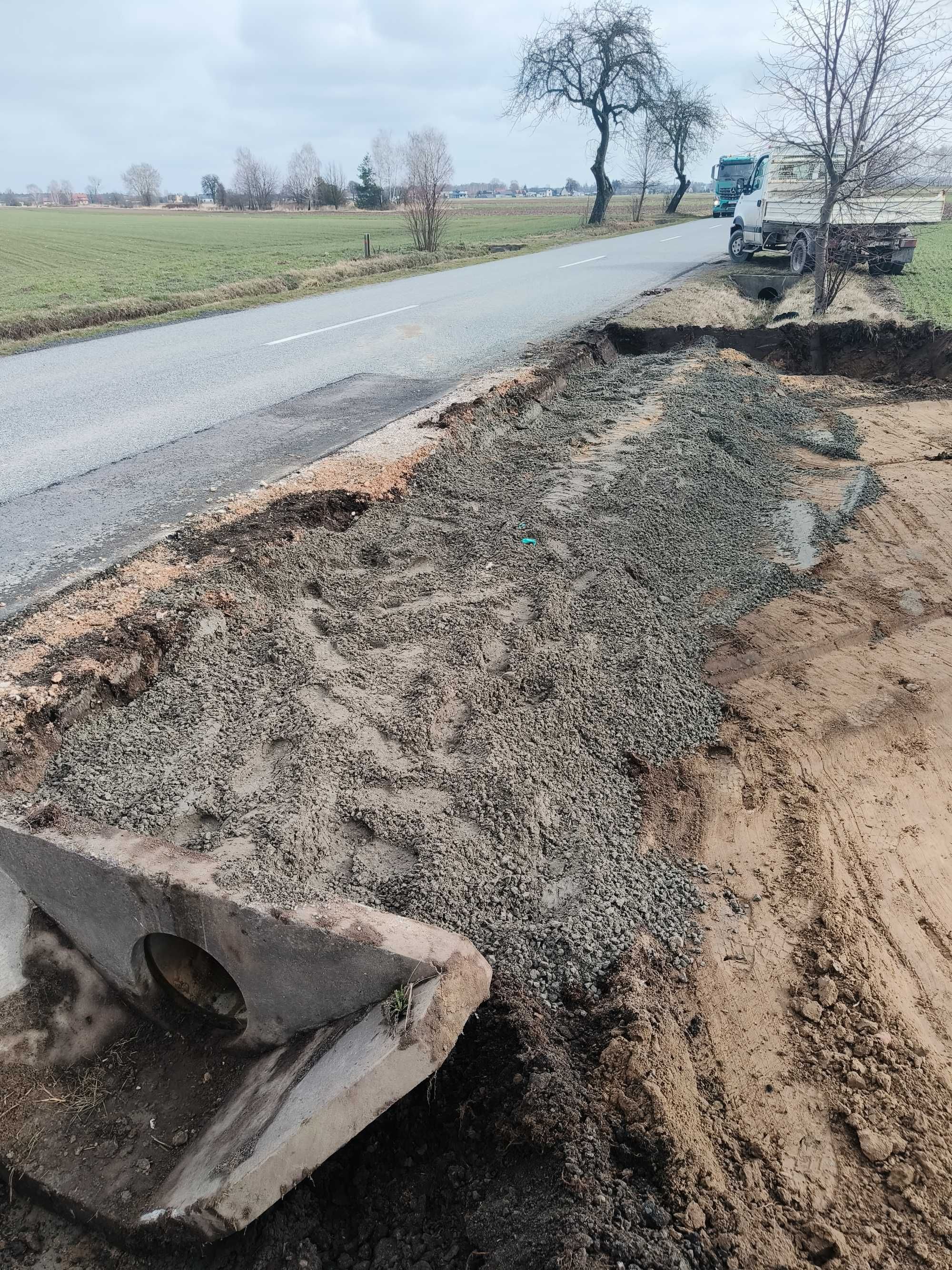 Suchy beton Stabilizacja Podsypka pod kostkę brukową z transportem