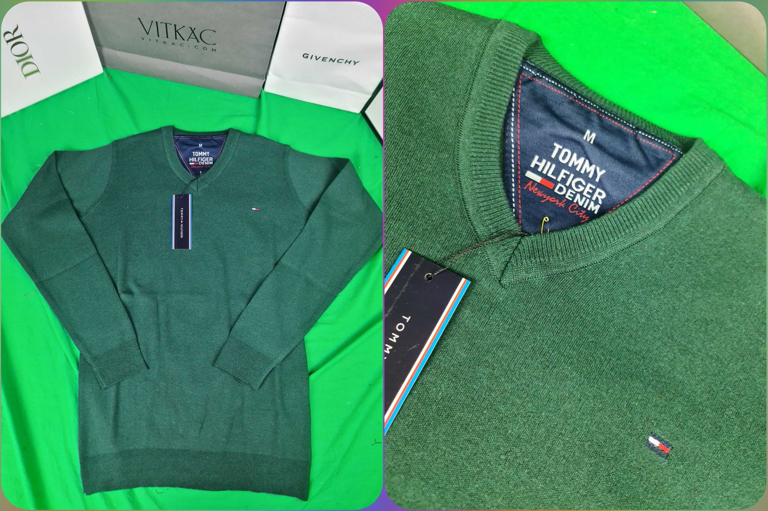 Swetry męskie nowe Tommy Hilfiger sweter Lacoste hit