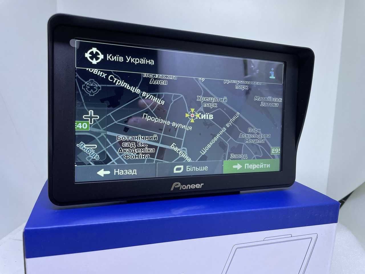 Супутниковий GPS навігатор Pioneer, карти Європи та України 2025р!