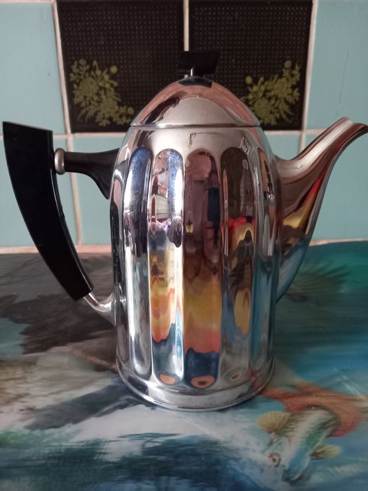 Кофейник, чайник, заварник СССР Кольчугино латунь