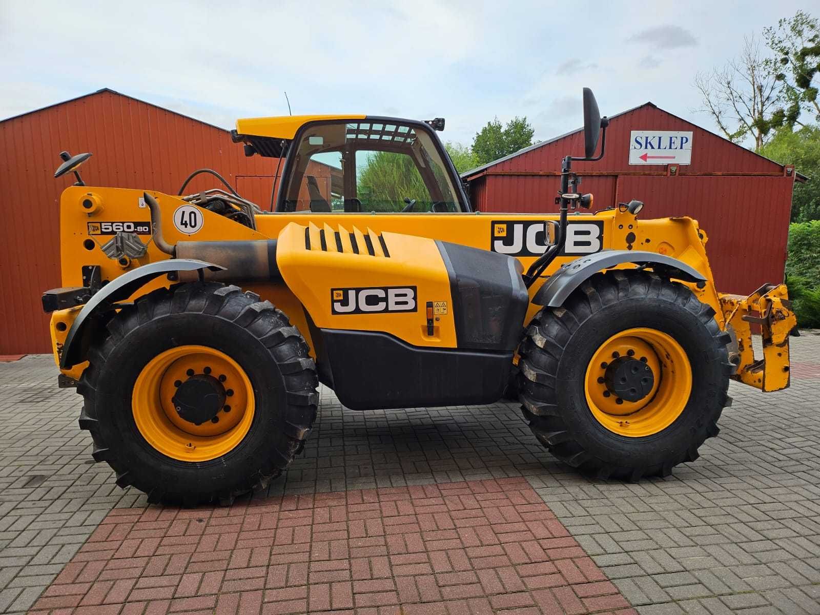 Ładowarka Teleskopowa JCB 560-80 z Niemiec Pneumatyka