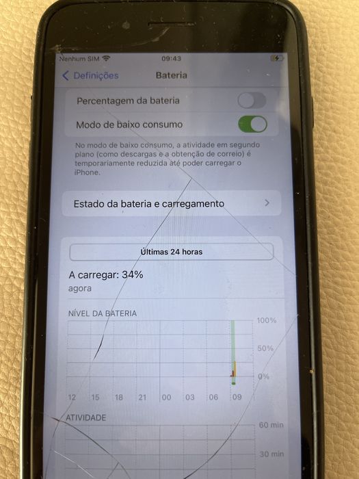 Iphone 8 plus c/Cabo, Fone e capa.